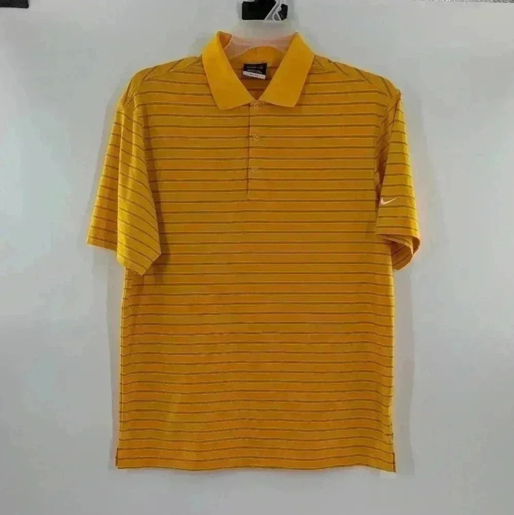 Nike Dri- Fit men's Nike Golf yellow polo size medium shirt